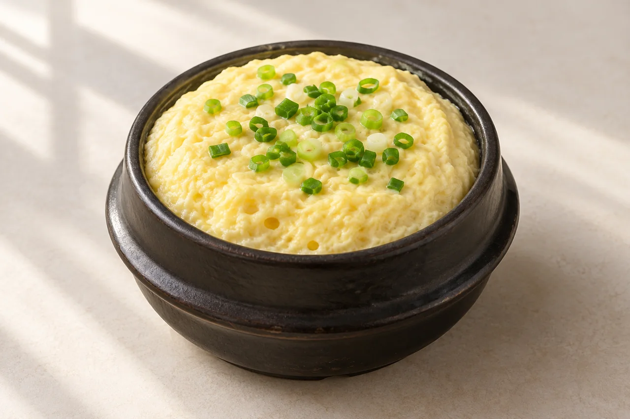계란찜 · AI로 생성한 완성 예시